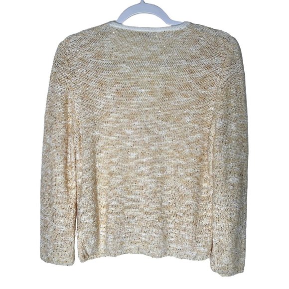 Amina Rubinacci | Boucle Sequin Knit Cardigan - Picture 2 of 8